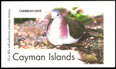 Cayman Islands 2007 80c White-bellied dove booklet unmounted mint.