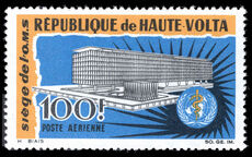 Upper Volta 1966 Inauguration of WHO Headquarters unmounted mint.
