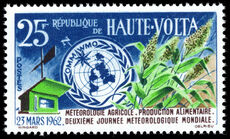 Upper Volta 1962 World Meteorological Day unmounted mint.
