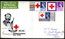 1963 Red Cross Centenary Congress phosphor first day cover.