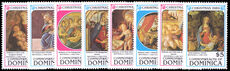 Dominica 1989 Christmas. Paintings by Botticelli unmounted mint.