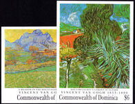 Dominica 1991 Death Centenary (1990) of Vincent van Gogh souvenir sheet set unmounted mint.