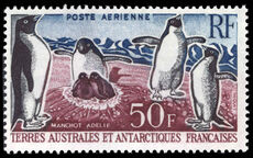 FSAT 1962-72 50f Ad lie Penguins unmounted mint.