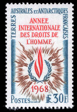 FSAT 1968 Human Rights unmounted mint.