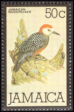 Jamaica 1979-84 50c Jamaican woodpecker unmounted mint.