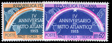 Italy 1953 Fourth Anniversary of Atlantic Pact unmounted mint.