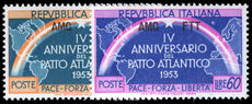 Trieste 1953 Fourth Anniversary of Atlantic Pact unmounted mint.