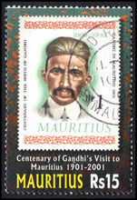 Mauritius 2001 Centenary of Gandhis Visit to Mauritius fine used.