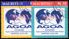 Mauritius 2003 AGOA fine used.