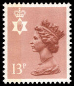 Northern Ireland 1971-93 13p pale chestnut type I unmounted mint.