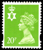 Northern Ireland 1993-2000 20p bright green litho unmounted mint.