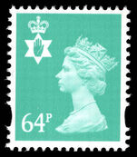 Northern Ireland 1993-2000 64p turquoise-green gravure unmounted mint.