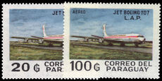 Paraguay 1980 Inauguration of Paraguay Airlines Boeing 707 Service unmounted mint.