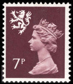 Scotland 1971-93 7p purple-brown unmounted mint.