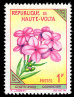 Upper Volta 1963 1f  Oldenlandia grandiflora unmounted mint.