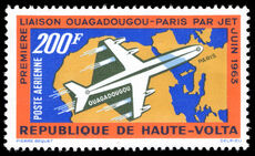 Upper Volta 1963 First Jet flight, Ouagadougou-Paris unmounted mint.