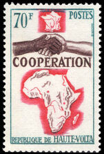 Upper Volta 1964 French, African and Malagasy Co-operation unmounted mint.